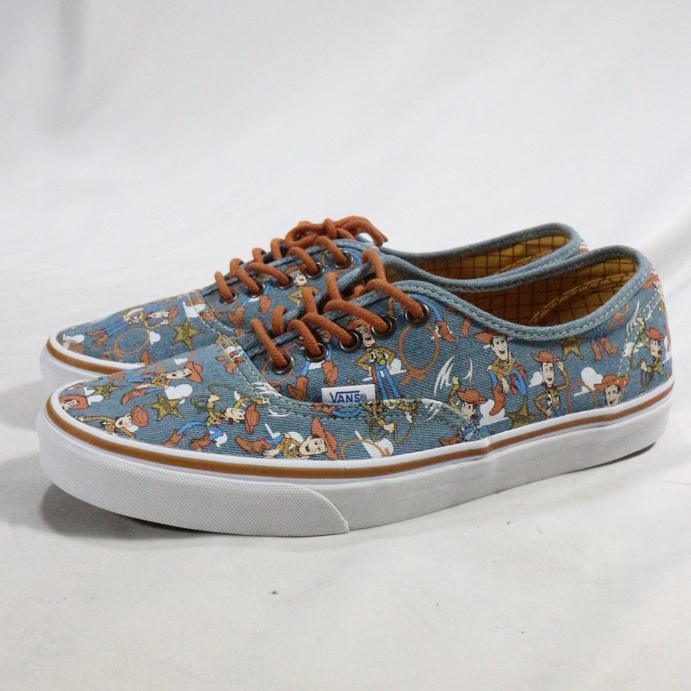 VANS Authentic Toy Story Woody True White Sneakers Sz 10.5 US Men
